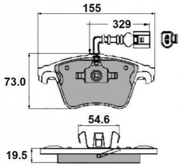 Тормозные колодки перед. T5 03- (R16) NATIONAL np2167