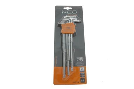 Набір ключів Г-под. Torx T10-T50 (знято з виробництва) NEO TOOLS 09-516