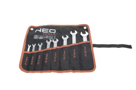 Набір ключів ріжкових 6x7-20x22 мм 8 од. NEO TOOLS 09-851