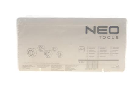 Набір гайок (300шт) (M3/M4/M5/M6/M8/M10) NEO TOOLS 11-982