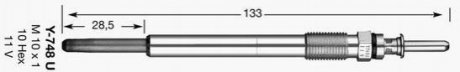 Свічка розжарення Y-748U NGK 6649