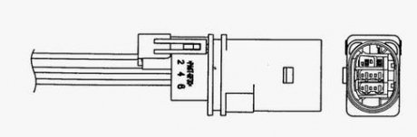 Купить Лямбда-зонд Volkswagen Touran, Jetta, Golf, Skoda Roomster, Audi A1, Volkswagen Polo, Skoda Yeti, Fabia, Octavia, Seat Altea, Leon NGK 97375 (фото1) подбор по VIN коду, цена 4762 грн.