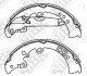 Купить Колодки задние барабанные Toyota Hilux NiBK fn0620 (фото1) подбор по VIN коду, цена 3384 грн.