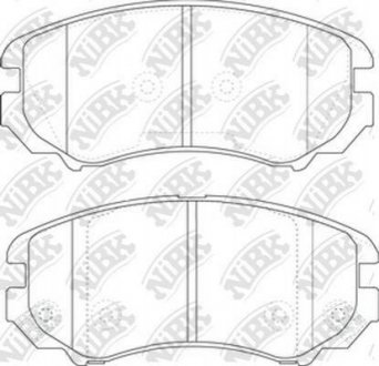 Колодки дискового гальма NiBK pn0377