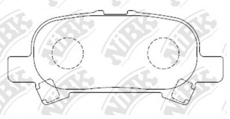 КОЛОДКИ ГАЛЬМІВНІ NiBK pn0427