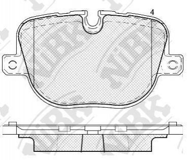 Купить Колодки задние Range Rover Sport NiBK pn0566 (фото1) подбор по VIN коду, цена 1484 грн.