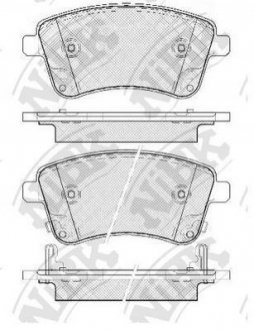 Колодки передні NiBK pn0703
