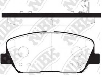 КОЛОДКИ ГАЛЬМІВНІ NiBK pn11001