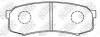 Купить Тормозные колодки дисковые Toyota Land Cruiser, Lexus GX, Mitsubishi Pajero, Lexus RX, Toyota Hilux, Sequoiva, 4-Runner NiBK pn1243 (фото1) подбор по VIN коду, цена 1819 грн.