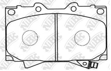 Колодки передні LC100/LX470 NiBK pn1411