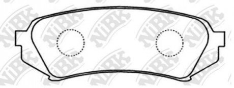 Колодки задние LC100/LX470 Toyota Land Cruiser, Lexus LX NiBK pn1412