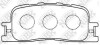 Купить Колодки задние Toyota Camry, Highlander, Lexus ES, Honda Civic NiBK pn1458 (фото1) подбор по VIN коду, цена 1074 грн.