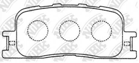 Колодки задние NiBK pn1458