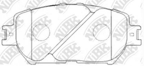 Колодки дискового гальма NiBK pn1479