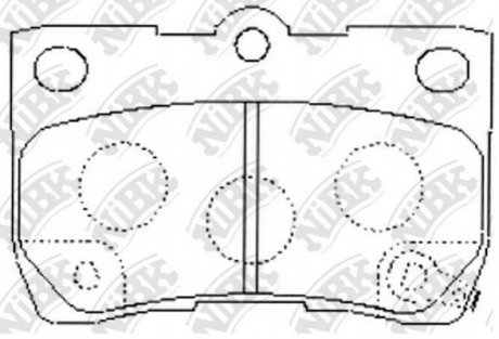 Колодки дискового гальма NiBK pn1494