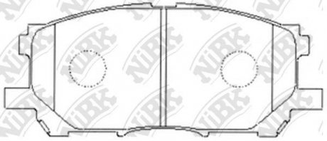 Колодки дискового гальма NiBK pn1497