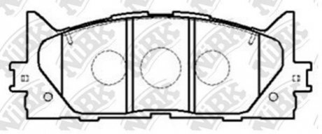 Колодки дискового тормоза NiBK pn1521