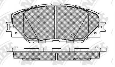 Колодки дискового гальма NiBK pn1530