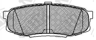 Колодки задні LC200/LX570 Toyota Land Cruiser, Sequoiva, Tundra NiBK pn1542