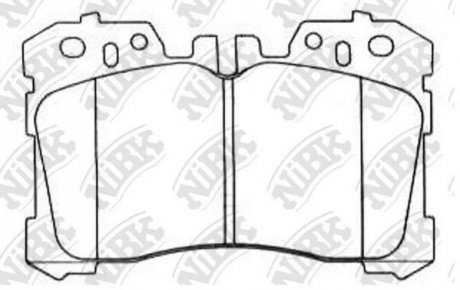 Колодки передні LS460 NiBK pn1833