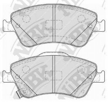 Колодки передні Auris/Corolla NiBK pn1834