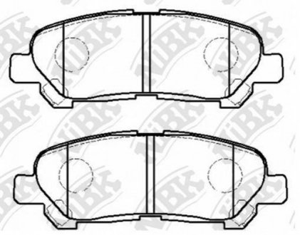 Колодки дискового тормоза NiBK pn1848