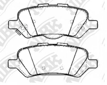 Колодки тормозные (без датчика) NiBK pn21002