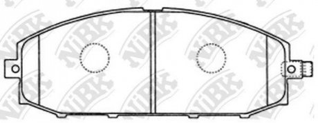 Колодки передні Nissan Patrol Y61 NiBK pn2413