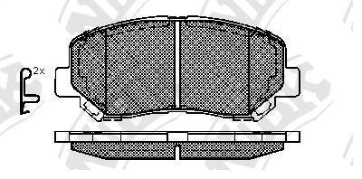 Колодки тормозные NiBK pn25000