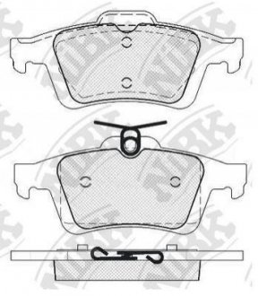 Колодки дискового гальма NiBK pn2702