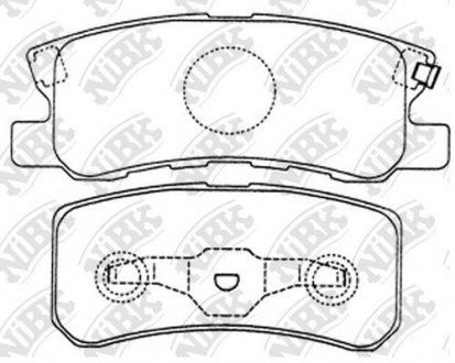 Колодки дискового гальма NiBK pn3450