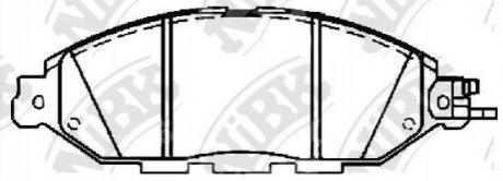 Колодки дискового гальма Nissan Pathfinder, Murano NiBK pn50001