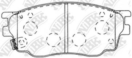 Колодки дискового гальма NiBK pn5483
