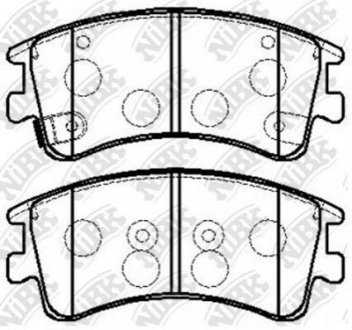 Колодки передні Mazda 6 (GG) NiBK pn5526