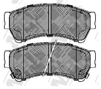 Колодки дискового гальма NiBK pn5806