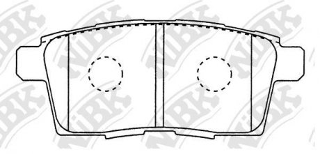 Колодки гальмівні (без датчика)) NiBK pn5814
