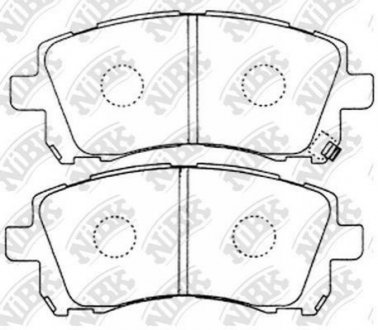 Колодки передні SUBARU NiBK pn7390