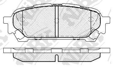 Колодки задні Subaru NiBK pn7801