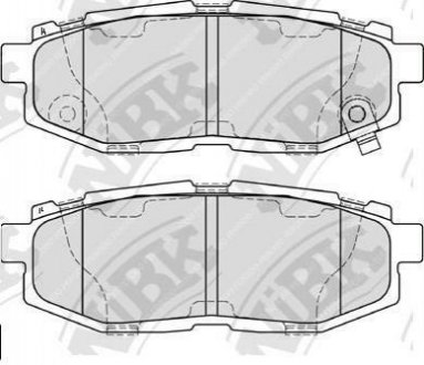 Купить Колодки задние Subaru Subaru Tribeca, Outback, Legacy, Forester NiBK pn7803 (фото1) подбор по VIN коду, цена 1323 грн.