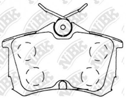 Колодки дискового тормоза NiBK pn8109