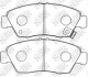 Купити Колодки дискового гальма Honda Civic, Stream, City, Jazz, CR-Z NiBK pn8264 (фото1) підбір по VIN коду, ціна 1694 грн.