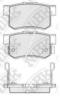 Колодки задні HONDA/ACURA/SUZUKI NiBK pn8397