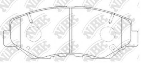 Колодки дискового гальма NiBK pn8485
