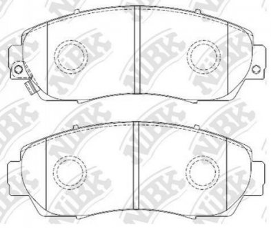 Колодки дискового гальма NiBK pn8802