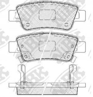 Колодки дискового тормоза NiBK pn8809