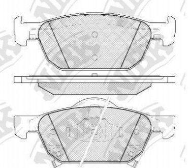 Колодки дискового гальма NiBK pn8863