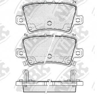 Колодки тормозные NiBK pn8867