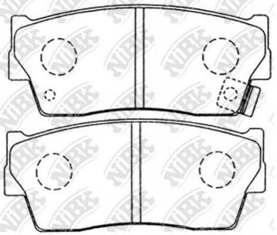 Купити Колодки передні Vitara, X-90 Suzuki Vitara NiBK pn9298 (фото1) підбір по VIN коду, ціна 891 грн.