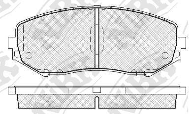 Колодки дискового гальма NiBK pn9802