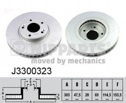 Тормозной диск NIPPARTS j3300323